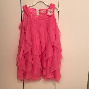 Pink, glittery, dress for girls. Very pretty!!
